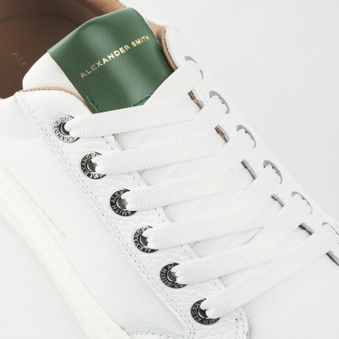 Alexander Smith Sneakers Sneakers Uomo modello Bond con dettagli in contrasto Bianco verde P24-ALEXANDER SMITHAZBDM3301-WGN-40 - Francavilla Moda